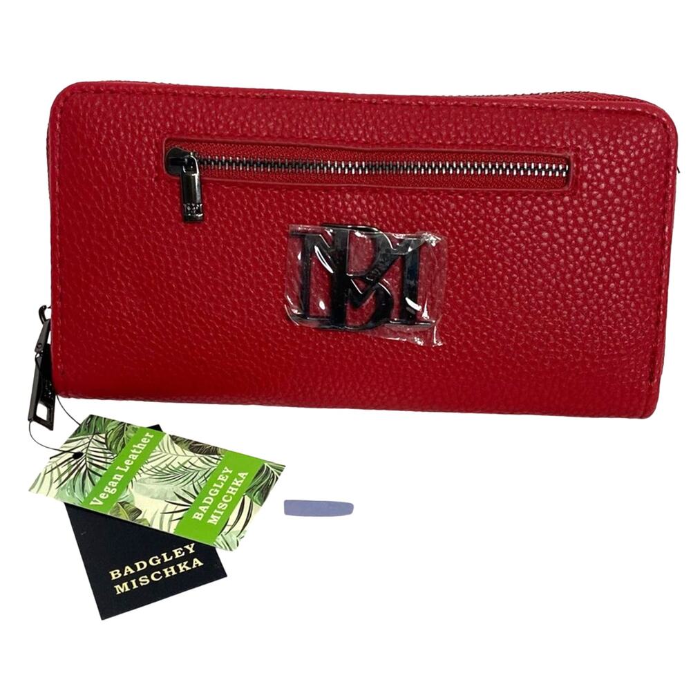 Badgley Mischka Full Size Multiple Pocket Card Slots Wallet in  Wine, NEW